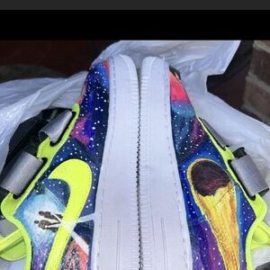 Colorful Artistic Sneakers with Neon Accents